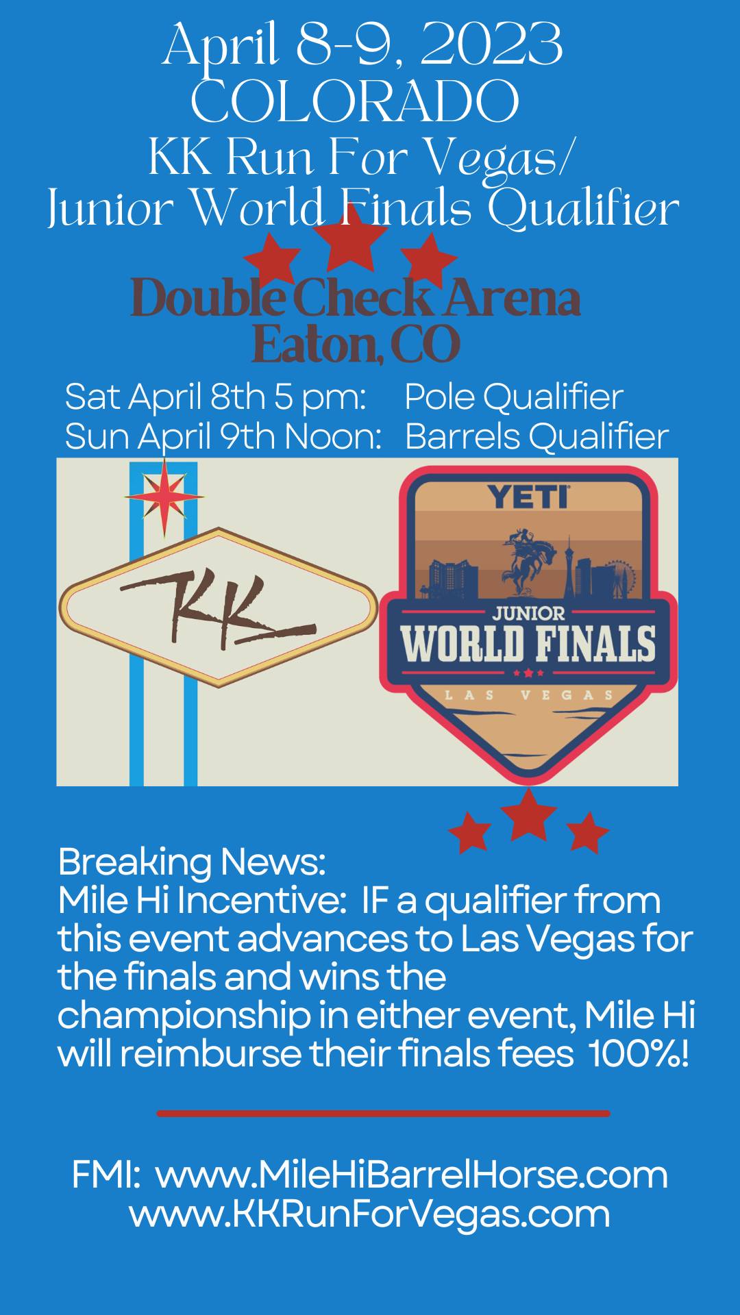 KK Run For Vegas/ Junior World Finals Qualifier Double Check Arena